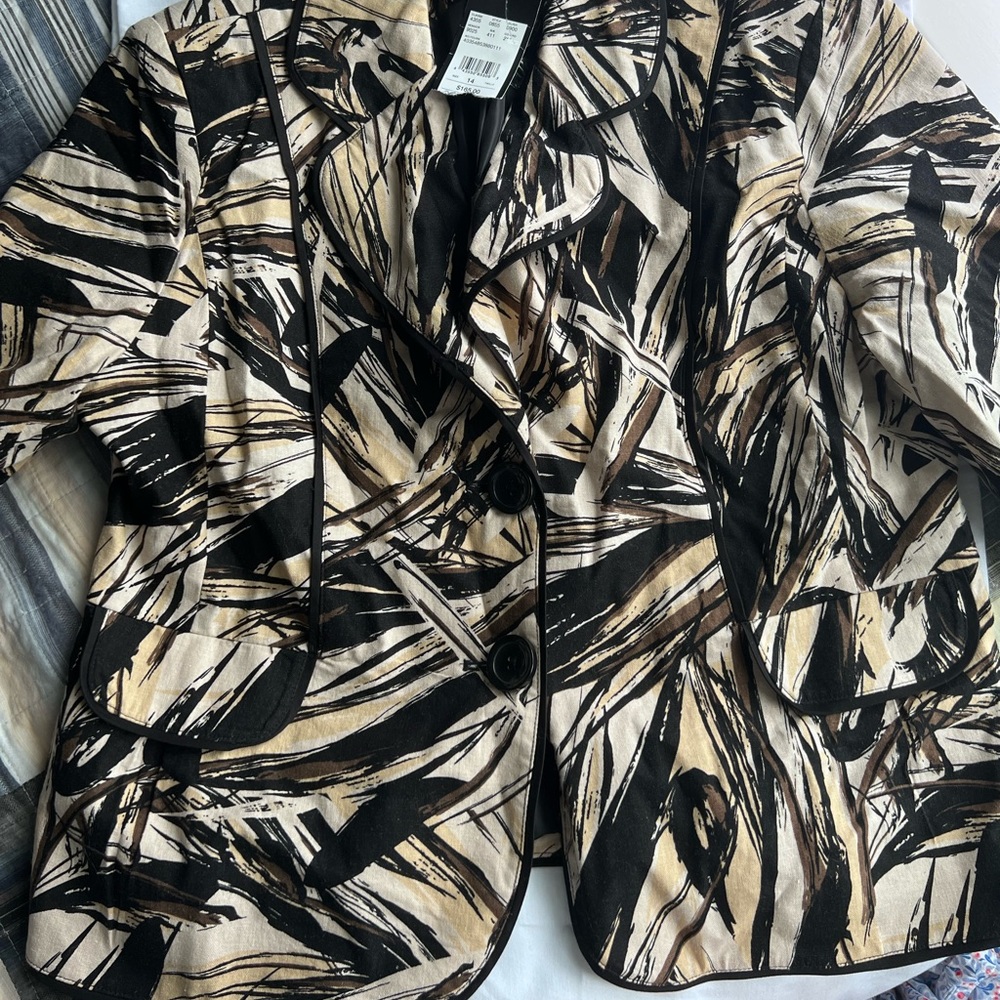 LAURA petites 3/4 sleeve dress suit/button jacket NEW SIZE 14